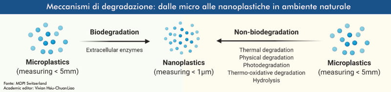 Meccanismi di Degradazione dalle Micro alle Nanoplastiche in Ambiente Naturale