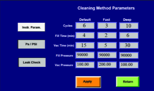 Canister Cleaning System Software
