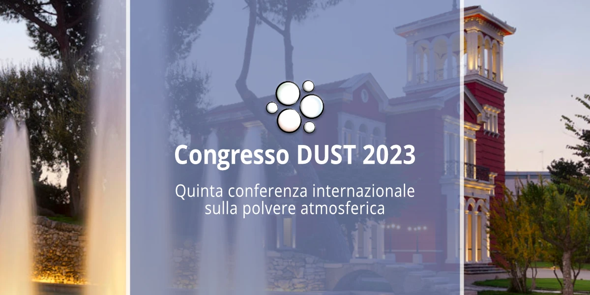 Congresso DUST 2023 Quinta Conferenza Internazionale sulla Polvere Atmosferica