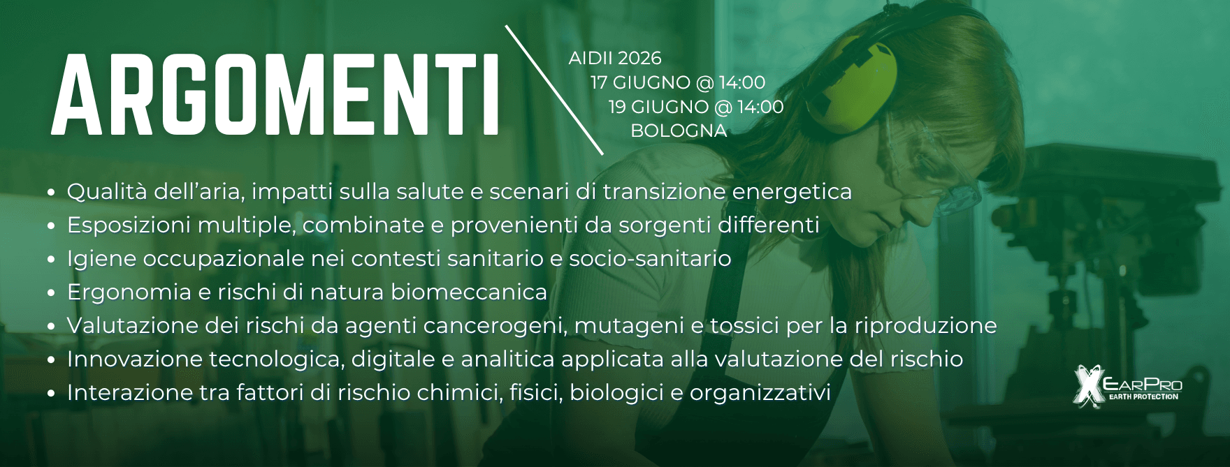 XEarPro_42° Congresso Nazionale di igiene industriale e ambientale_AIDII 2026_Argomenti Articolo